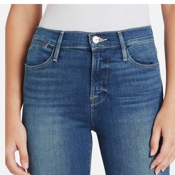 NEW Frame Women's Le High Raw Hem Ankle Skinny Jeans 27 in Lowell - Picture 2 of 12